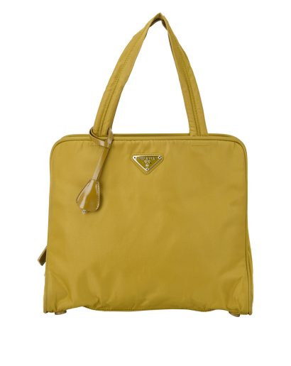 Small Tote, &pound;450, Handbags, Green, Nylon, Front view